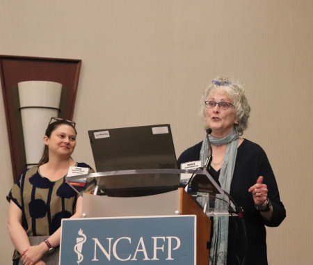 NCAFP Foundation President Dr. Maureen Murphy with NCAFP President Dr. Shauna Guthrie.