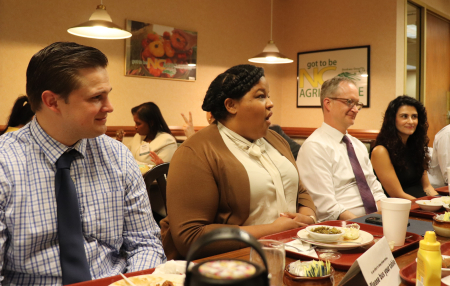 NCAFP members at lunch after White Coat Wednesday 2023.