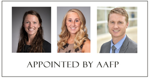 Three NCAFP Residents and Students Appointed to AAFP Leadership Roles three-appointed